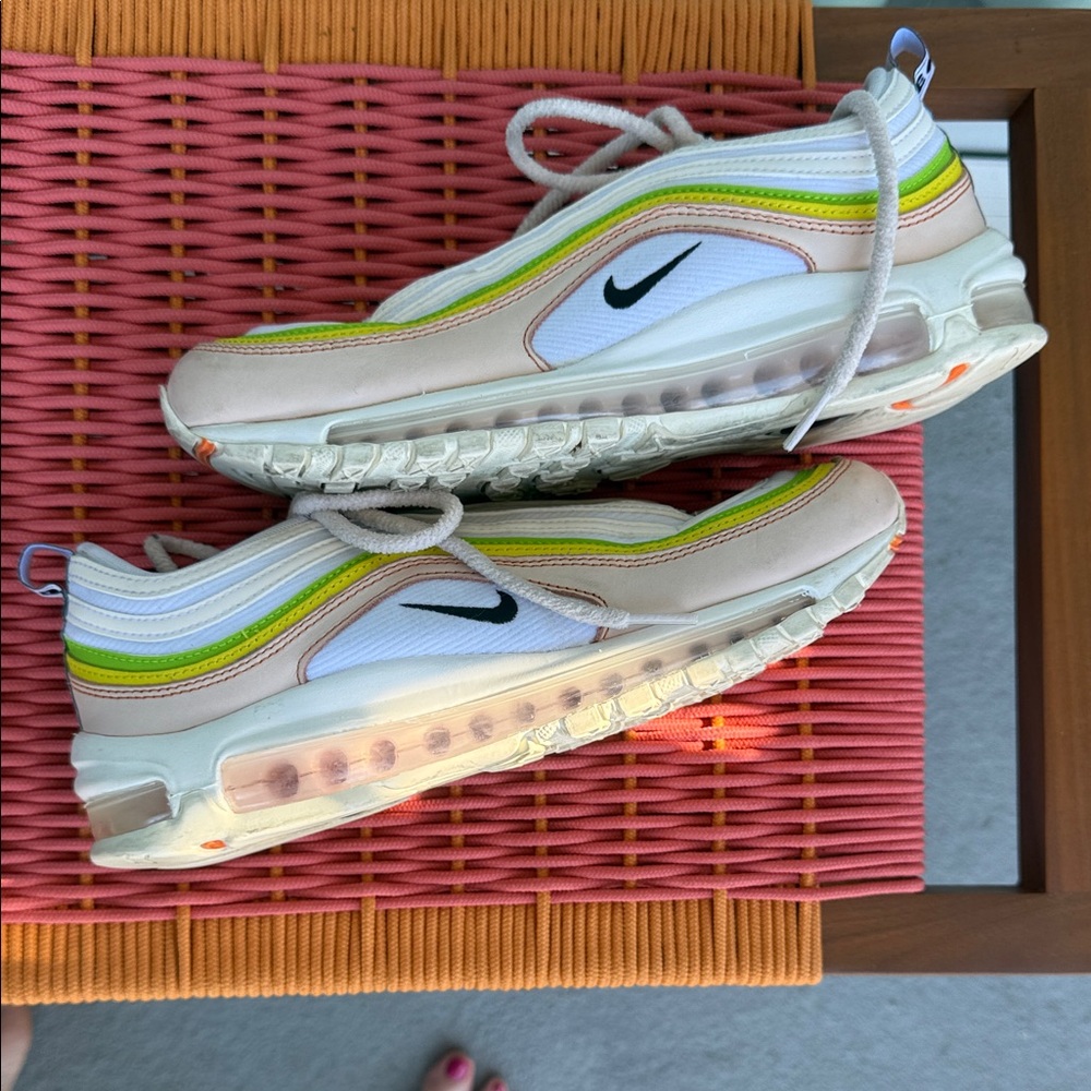 Nike “Feel Love” Air Max - White, Green, Yellow, Pink Accents